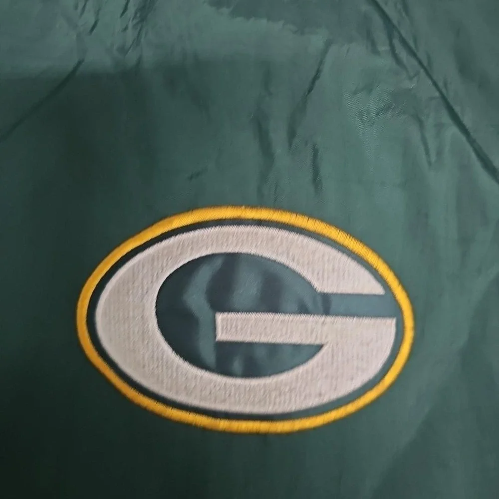 Vintage Green Bay Packers NFL Gameday Logo 7 Jacket (1990s) Hooded Men's XL Rare